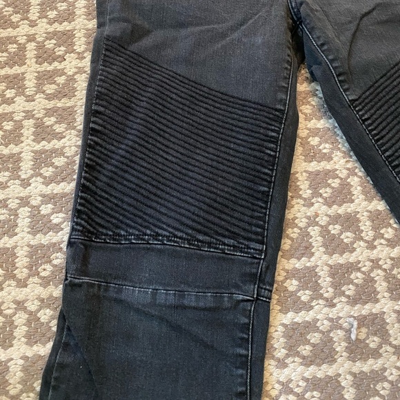 Rebecca Minkoff Black Moto Jeans - 29 - Picture 3 of 4
